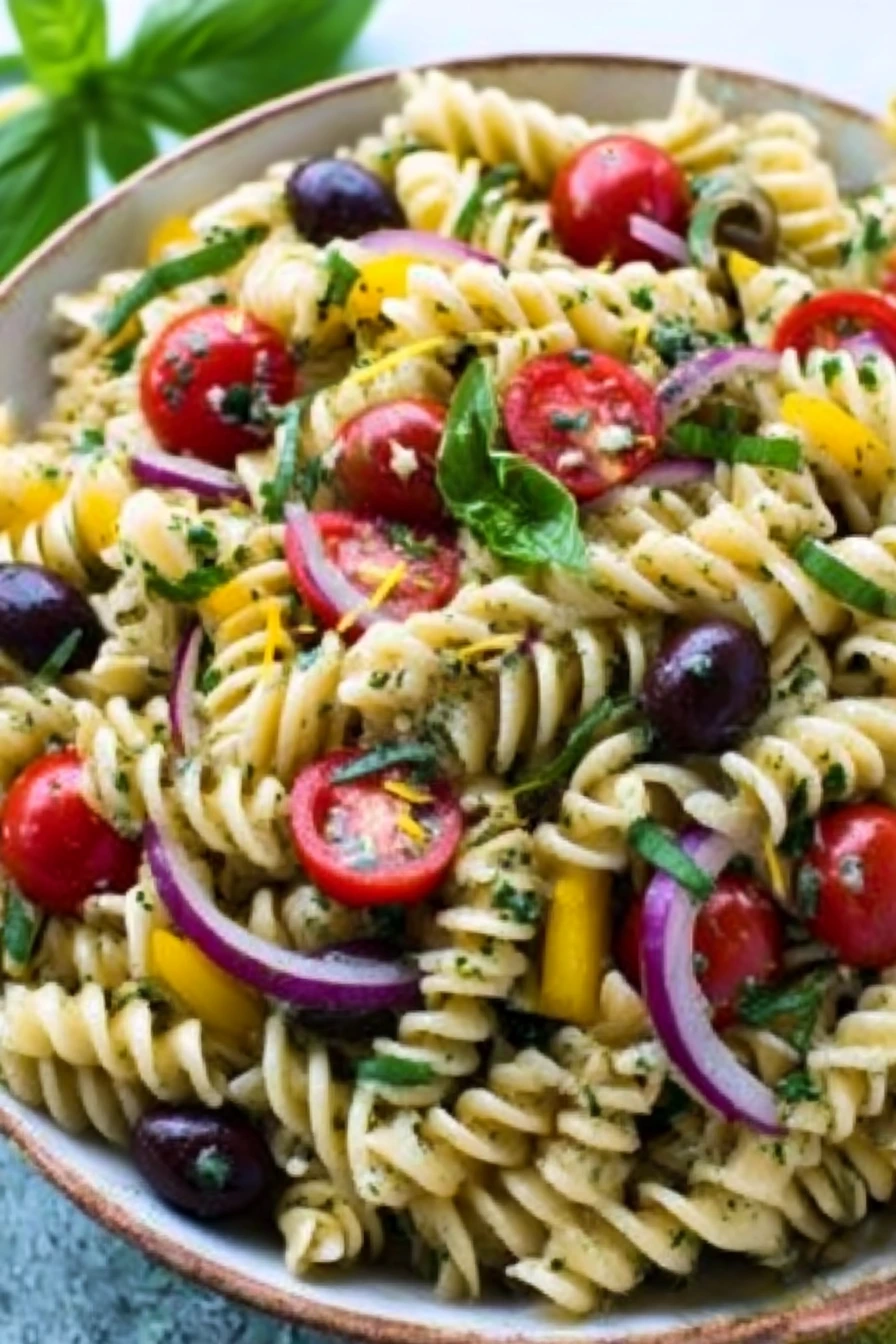 Easy Lemon Herb Mediterranean Pasta Salad: Perfect for Any Occasion